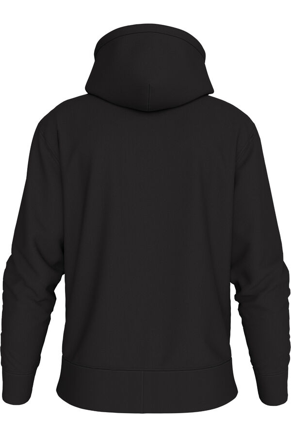 CK Jeans Sweatshirt zip fastening hood black