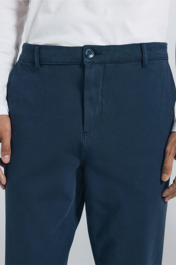Springfield Slim fit comfort chinos blue