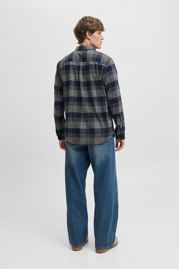 Jack & Jones Regular fit checked shirt blue