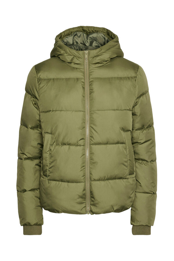Pieces Abrigo corto acolchado verde