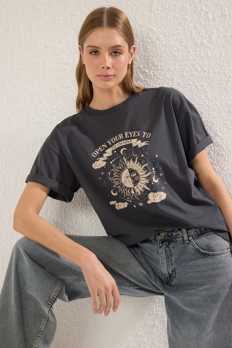 Camiseta oversize print