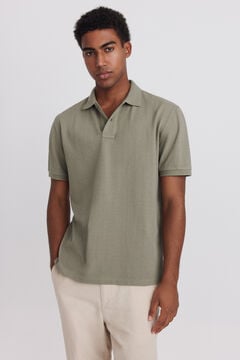 Springfield Slim fit structure polo shirt