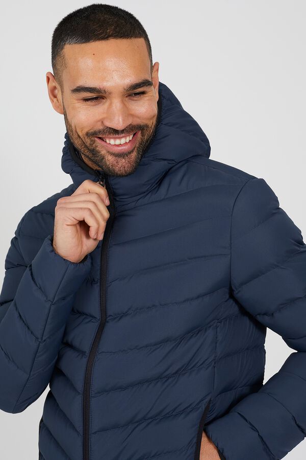Brave Soul Lightweight puffer jacket blue
