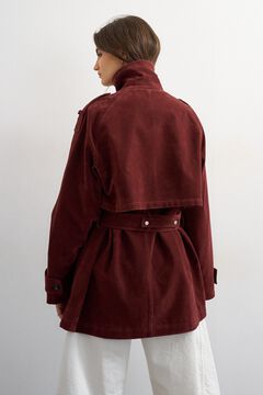 Topshop Abrigo trench cuello alto