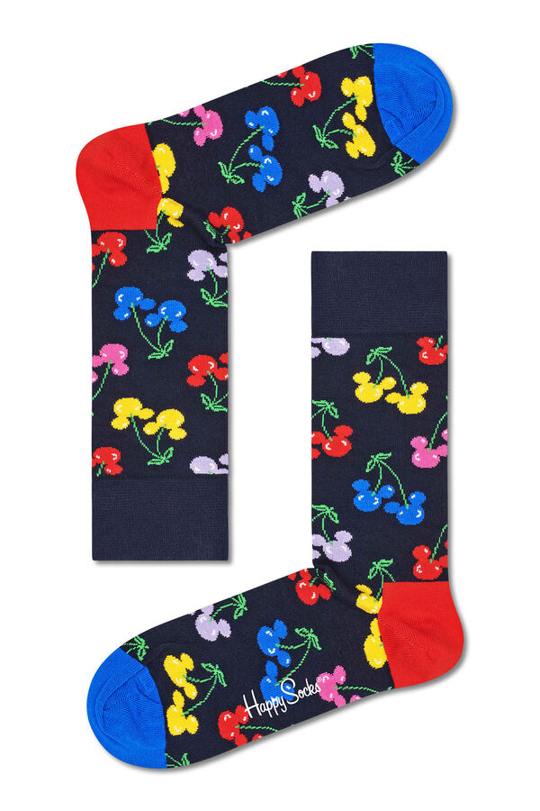 Springfield colourful disney mickey mouse face socks tamno plava