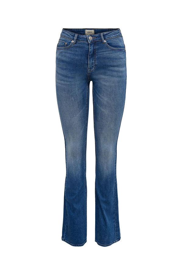 Springfield Jeans de corte flare azul medio