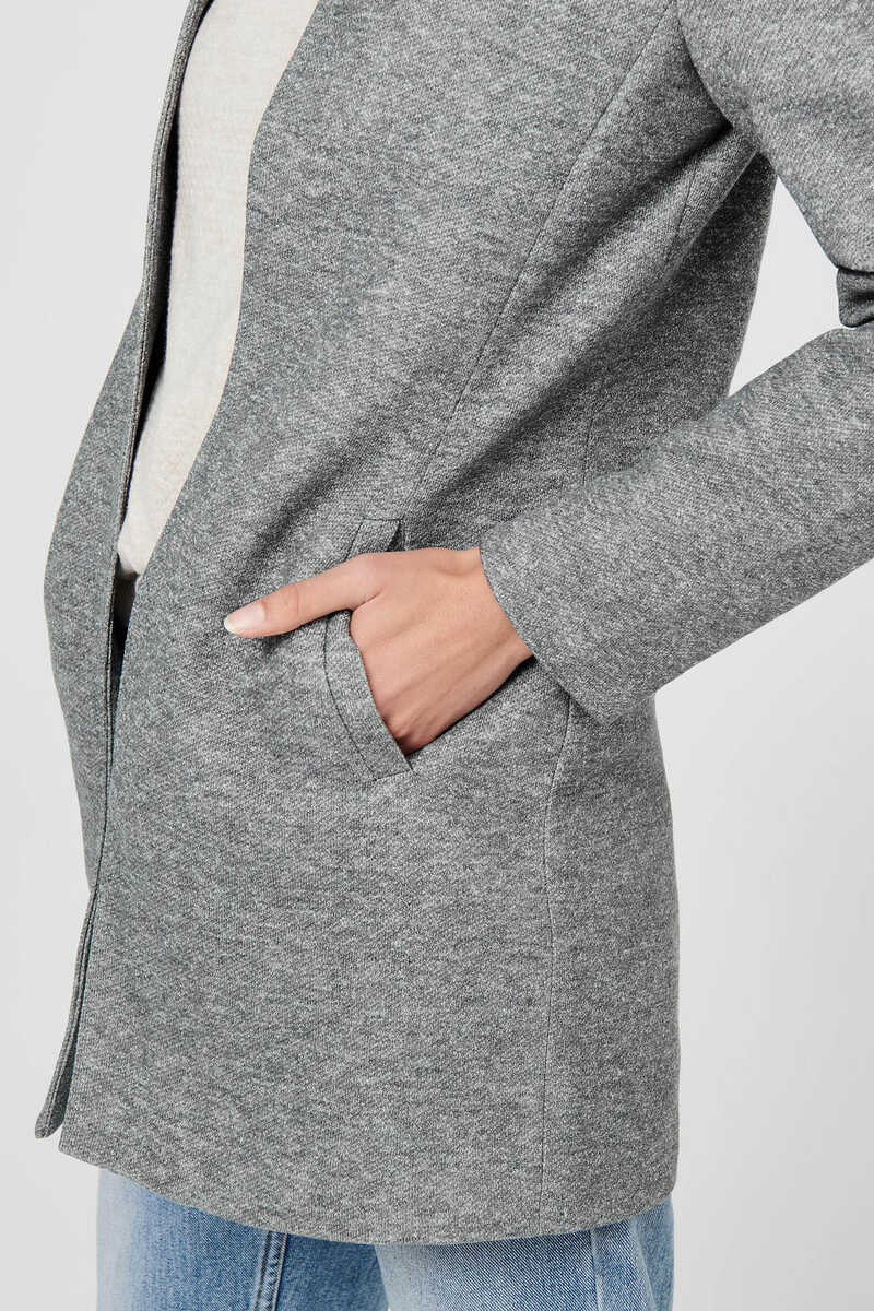 Springfield Woolen cloth coat with high collar grey