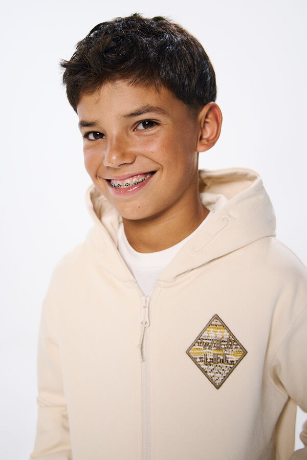 Springfield Ethnic rhombus sweatshirt for boys brown