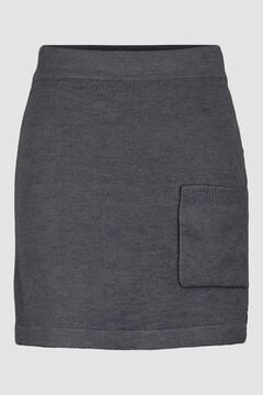 Springfield Jersey-knit skirt gray
