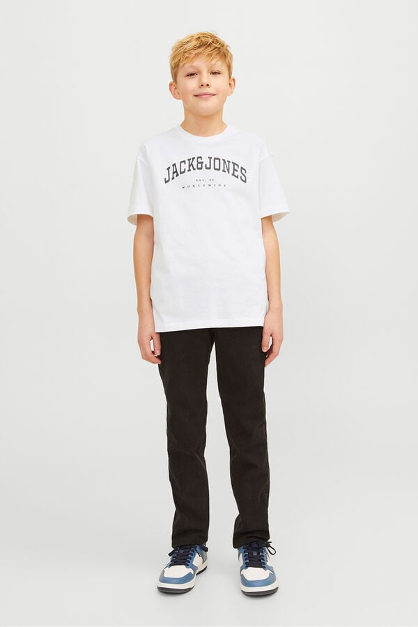 Jack & Jones Junior Camiseta relaxed logo blanco