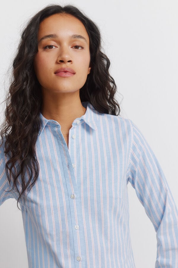 Springfield Oxford cotton shirt blue