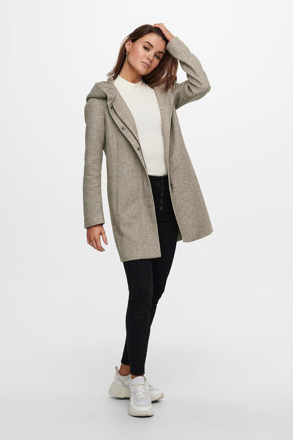 Only sobretudo de tecido midi  cru