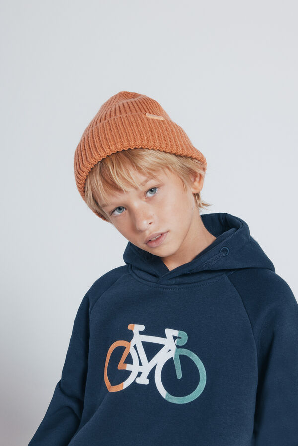 Springfield Kids Sudadera con capucha bici niño azul