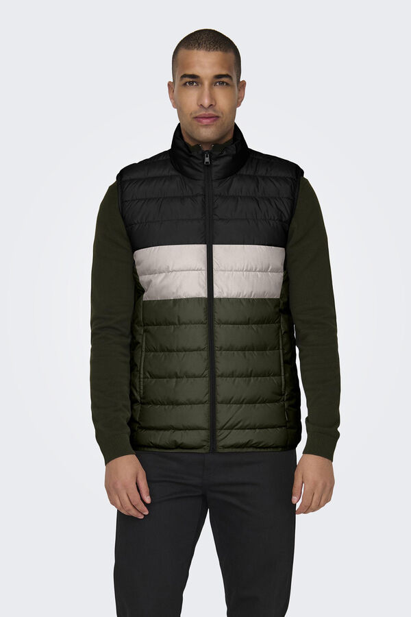 Springfield Quilted gilet natural