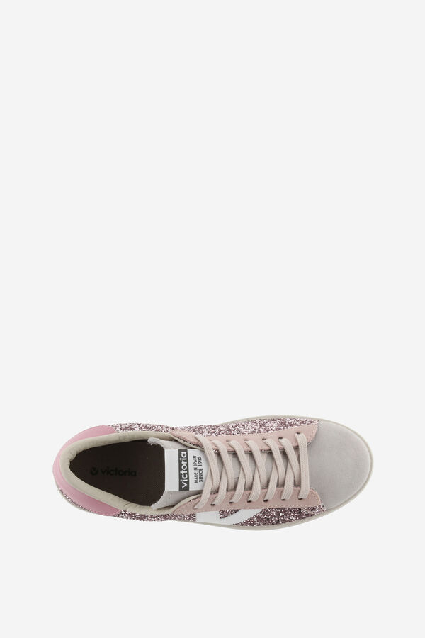 Springfield Glitter-textured trainers pink
