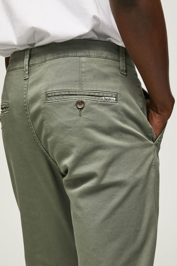 Springfield Pepe Jeans slim fit chinos. gris
