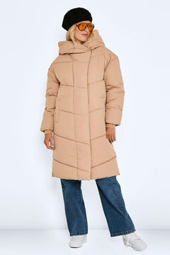 Springfield Long quilted coat brown