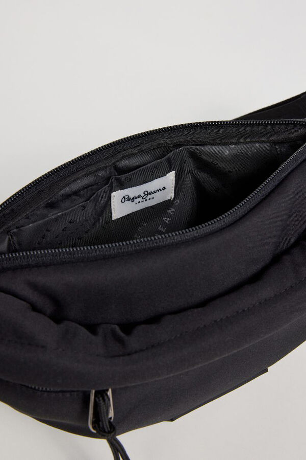 Pepe Jeans Bolsa de cintura com v&aacute;rios bolsos preto