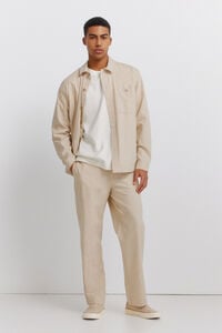 Springfield Linen straight fit trousers