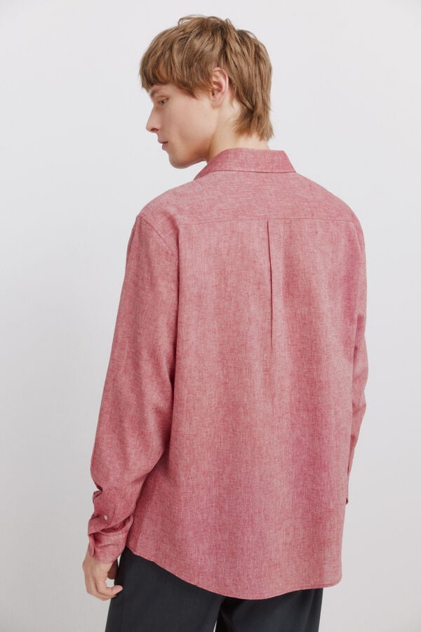 Springfield Linen shirt red