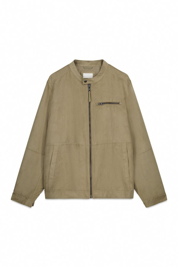 Springfield Blus&atilde;o efeito camur&ccedil;a cru