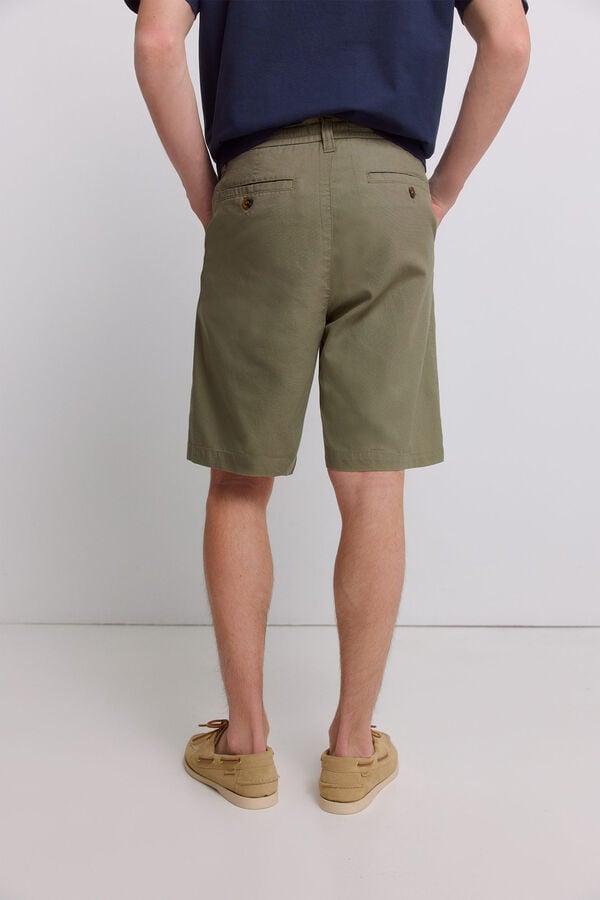 Springfield Lightweight relaxed fit Bermuda shorts beige