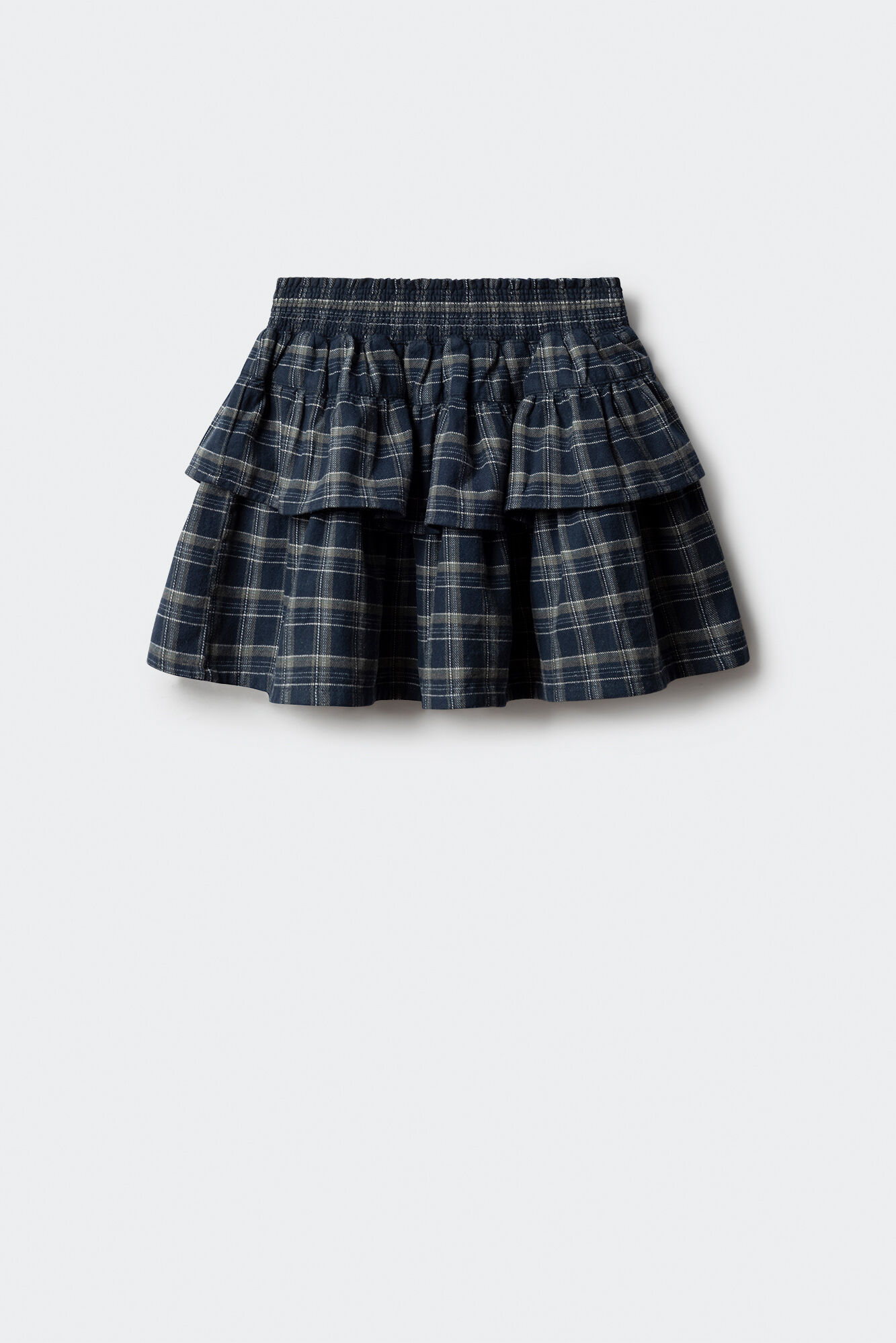 Springfield Kids Saia xadrez feminina com babados
