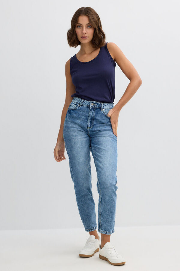 Inside Basic racer back T-shirt blue