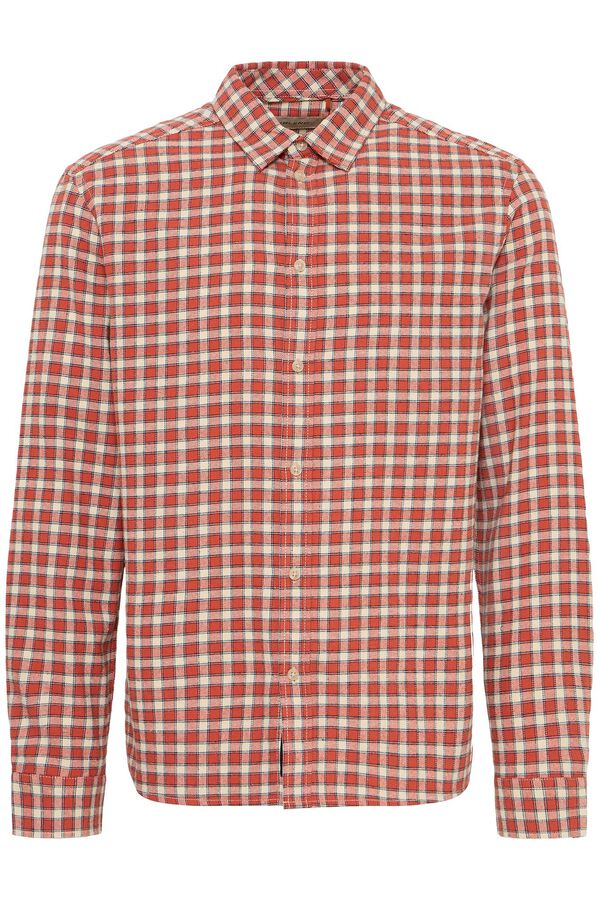 Blend Cotton long sleeve shirt brown