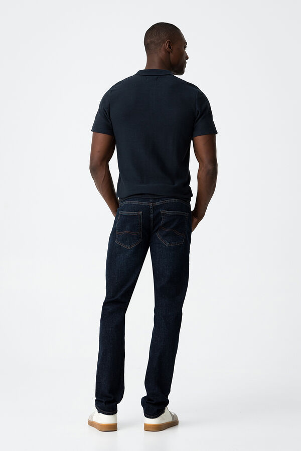 Tiffosi Vaqueros Leo Comfort Fit Con Cintur&oacute;n azul