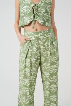 Brave Soul Chaleco estampado con cuello pico