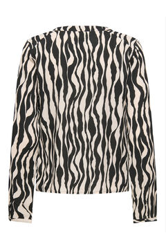 Only Camisa animal print manga larga