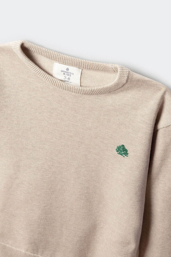 Springfield Kids Camisa básica com cotoveleiras para criança cru