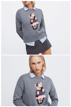 Springfield Intarsia bear jumper