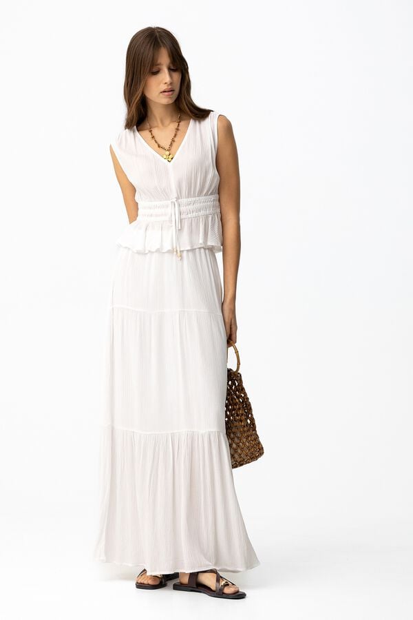 Tiffosi Regular long skirt white