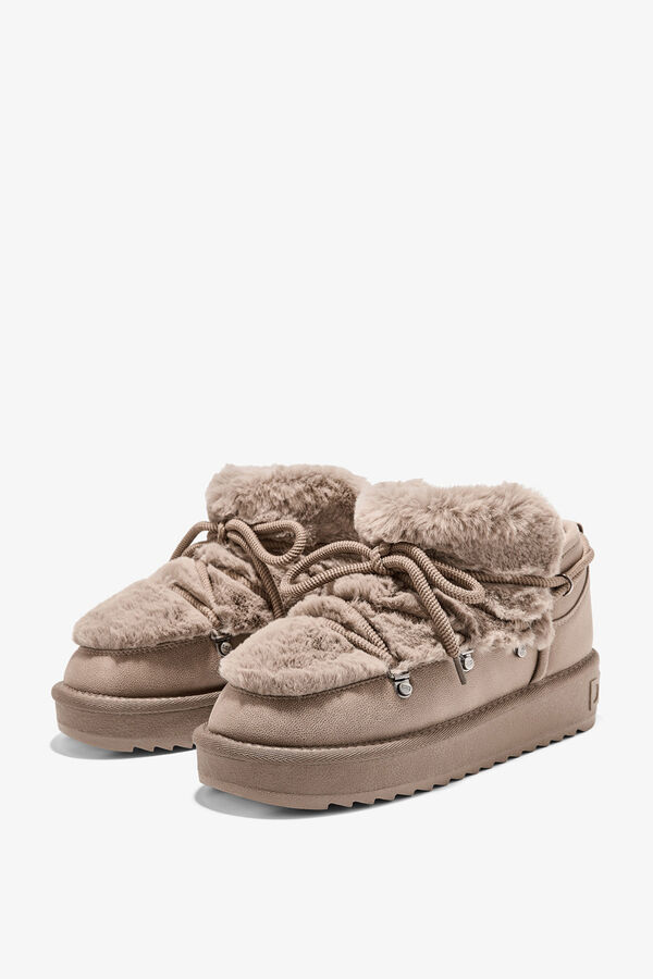 D. Franklin Botins de trekking com pelo e atacadores azul