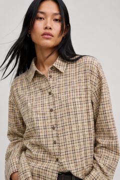 Jack & Jones Camisa de algod&atilde;o corte oversize