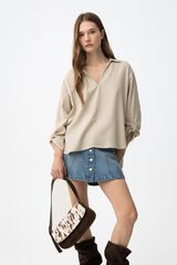 Tiffosi Long-sleeved blouse nude
