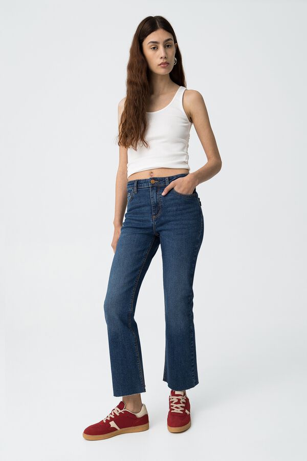 Tiffosi Jeans Megan Cropped Flare azul