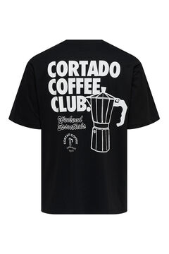 Only & Sons T-Shirt mit Vorder- und R&uuml;ckseitenzeichnung