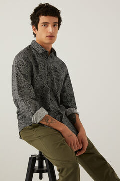 Springfield Chemise imprim&eacute;e noir