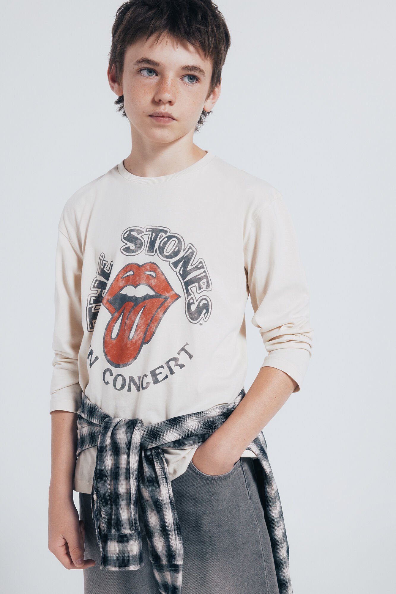 Springfield Kids Camiseta infantil de manga comprida dos Rolling Stones