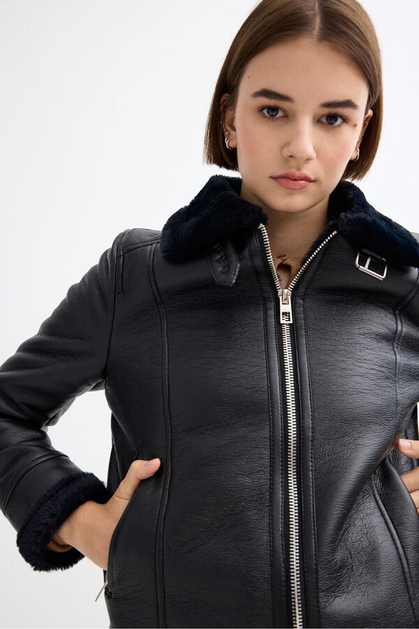 Inside Cazadora Doble Faz negro