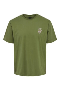 Springfield Camiseta de manga corta verde