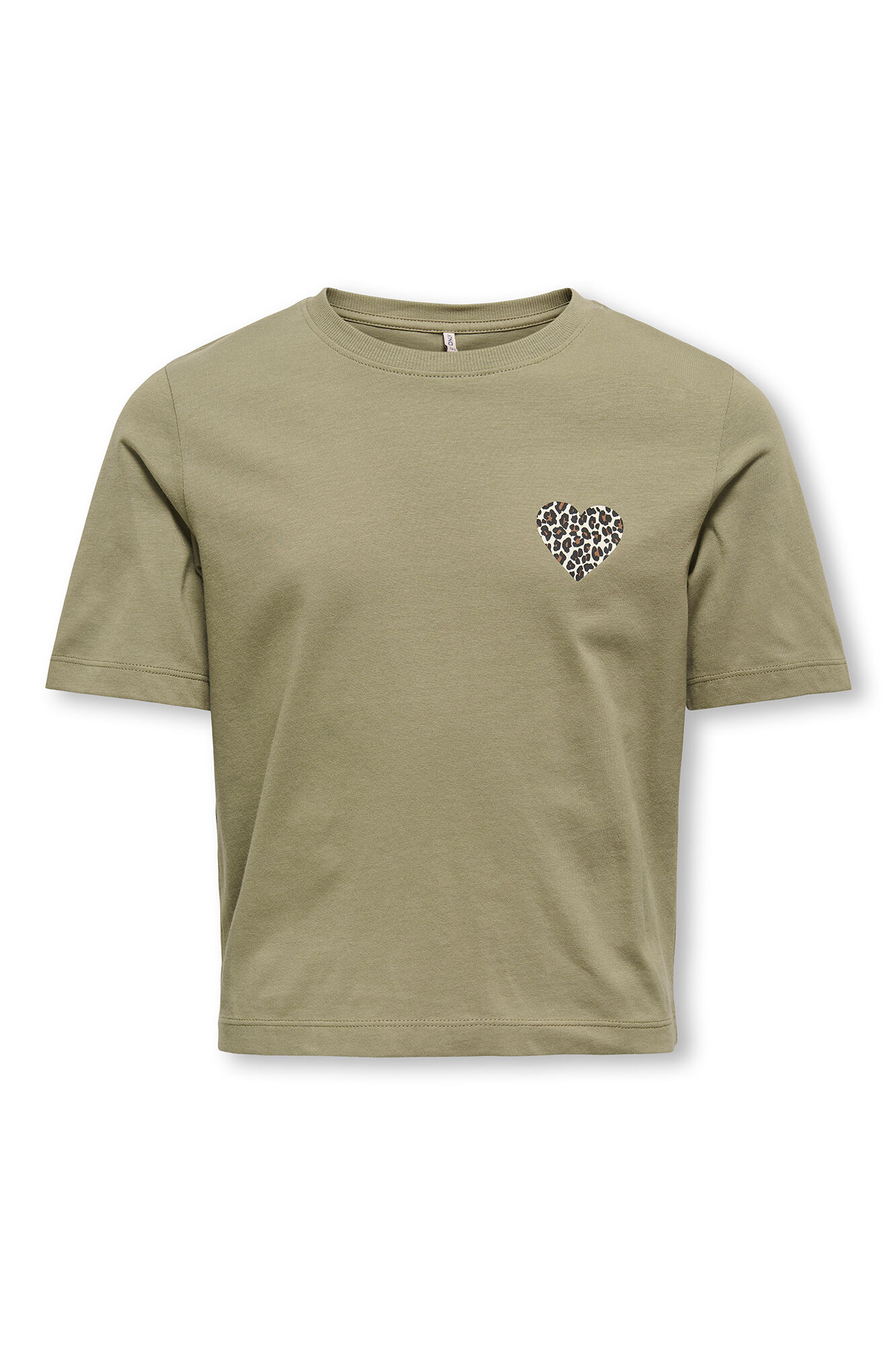 Only Girls T-shirt com cora&ccedil;&atilde;o para menina