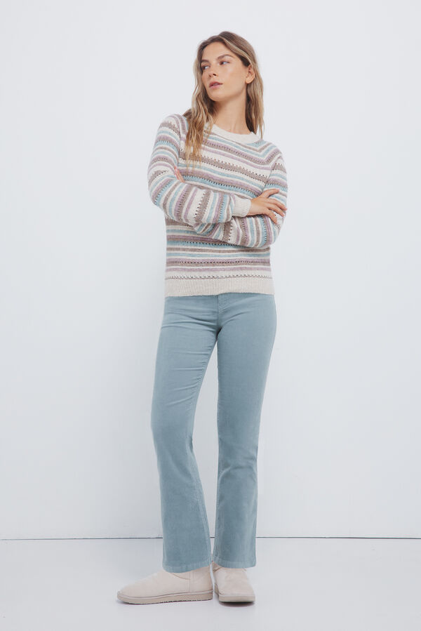 Springfield Polo shirt neck jumper pink