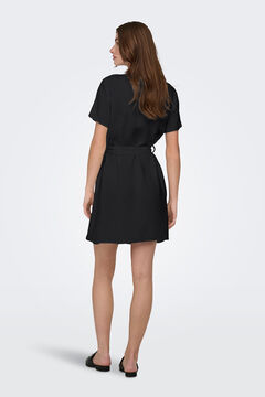 Only Kurzes Leinen-Hemdkleid