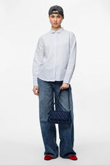 Pieces Oxford-Hemd Basic Blau