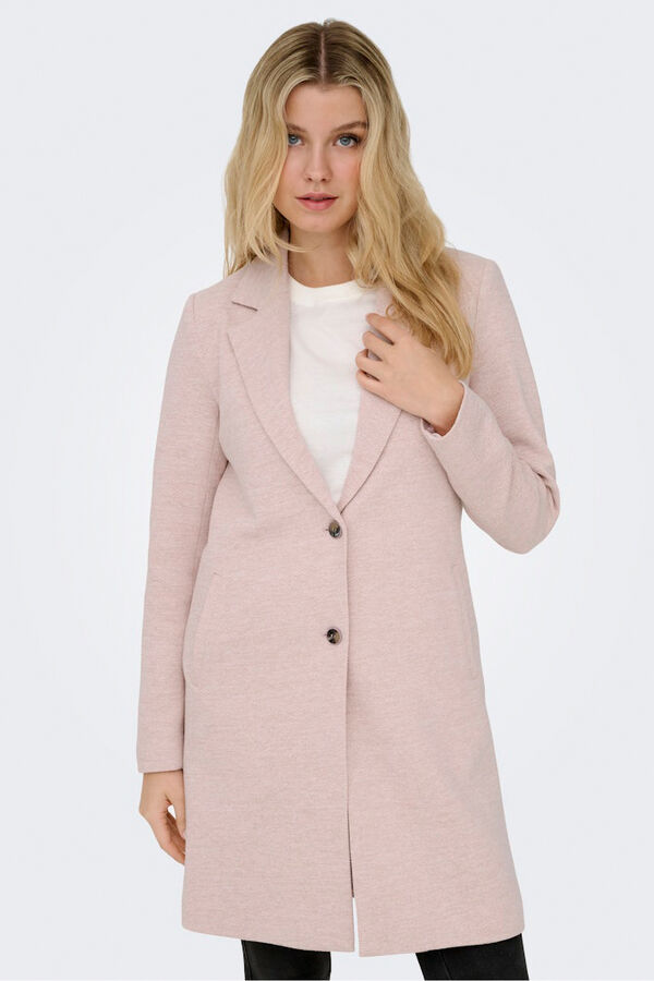 Only midi -Mantel aus Stoff  Rosa
