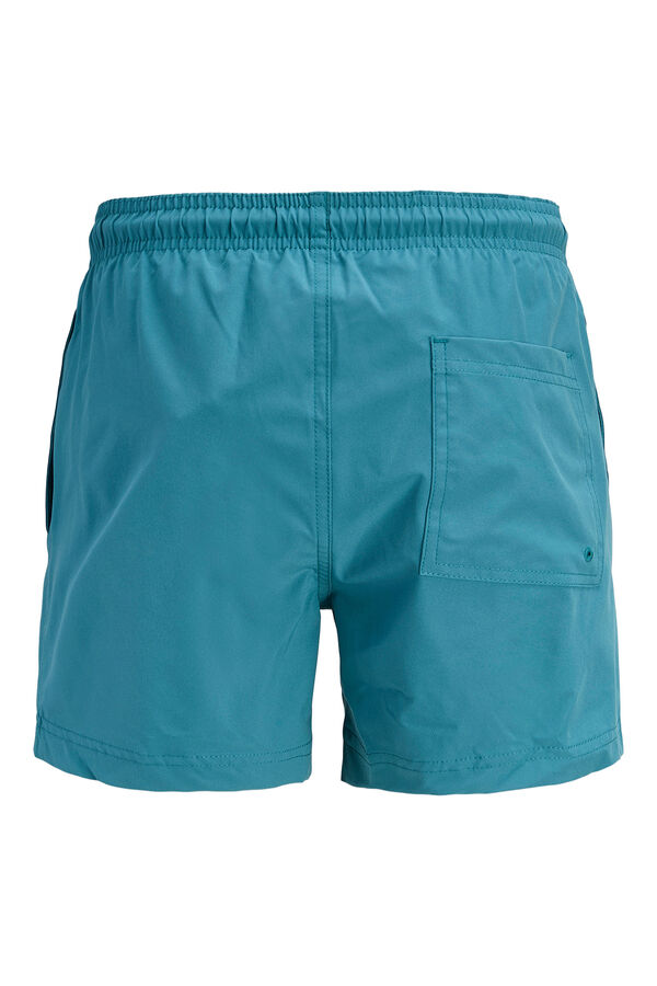 Jack & Jones Junior Ba&ntilde;ador con cintura el&aacute;stica turquesa